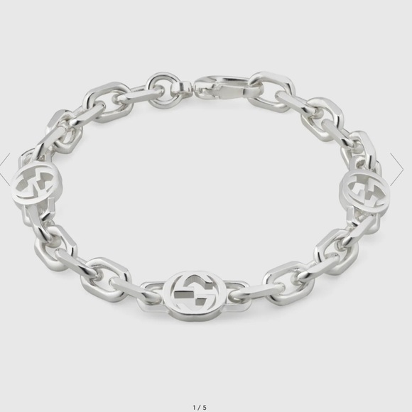 Authentic GUCCI Interlocking Chain Bracelet - Picture 5 of 6
